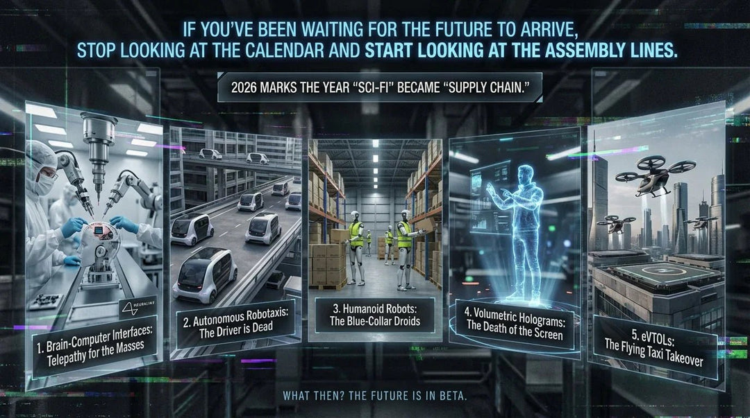 5 Sci-Fi Technologies That Just Stopped Being Fiction (2026 Edition) - What Then Studio