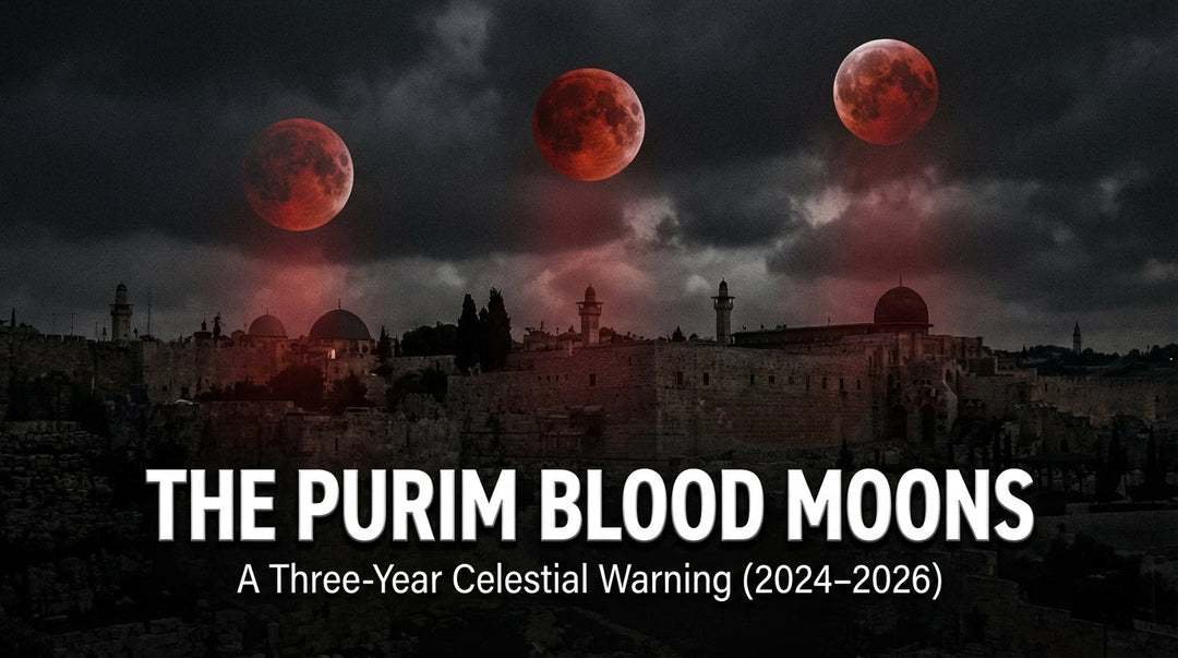 Featured image for The Purim Blood Moons: A Cosmic Warning? The 2024-2026 Triad Not Seen Since the Crucifixion (32-34 AD) article