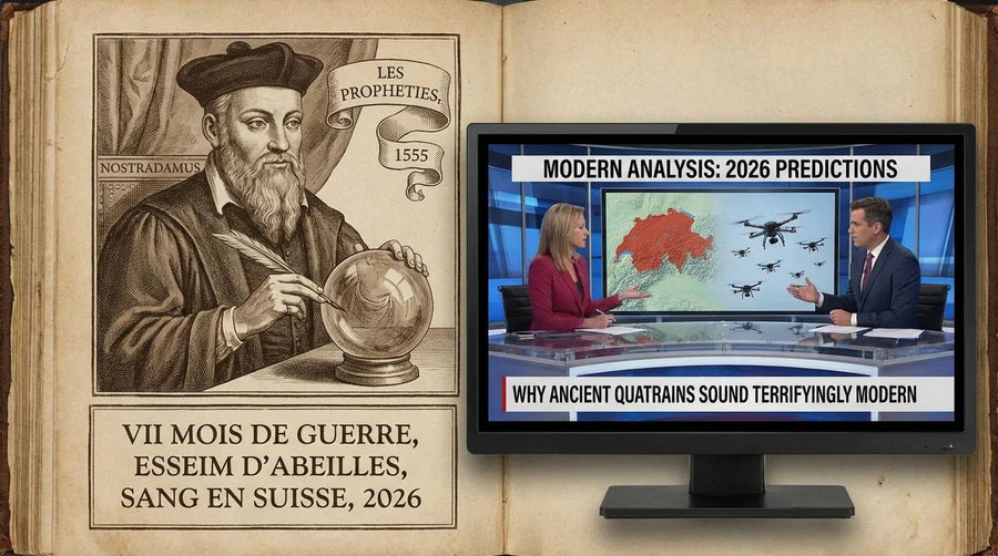 Nostradamus 2026: Lightning, Blood, and a Swarm of "Bees" - What Then Studio