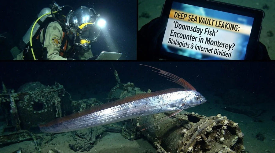 The Abyss Stares Back: Rare "Doomsday Fish" Surfaces in Monterey Bay - What Then Studio