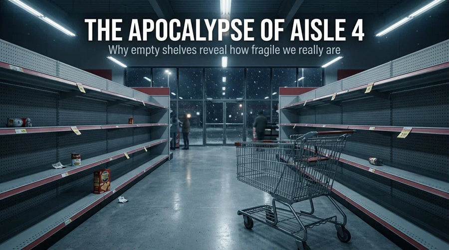 The Apocalypse of Aisle 4: Why Empty Shelves at Trader Joe's Reveal Our Fragility - What Then Studio