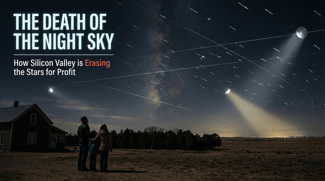 The Death of the Night Sky: How Silicon Valley is Erasing the Stars for Profit - What Then Studio