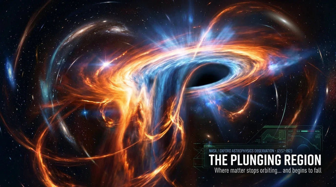 The Waterfall of Doom: NASA and Oxford Just Found the "Plunging Region" at the Edge of a Black Hole - What Then Studio