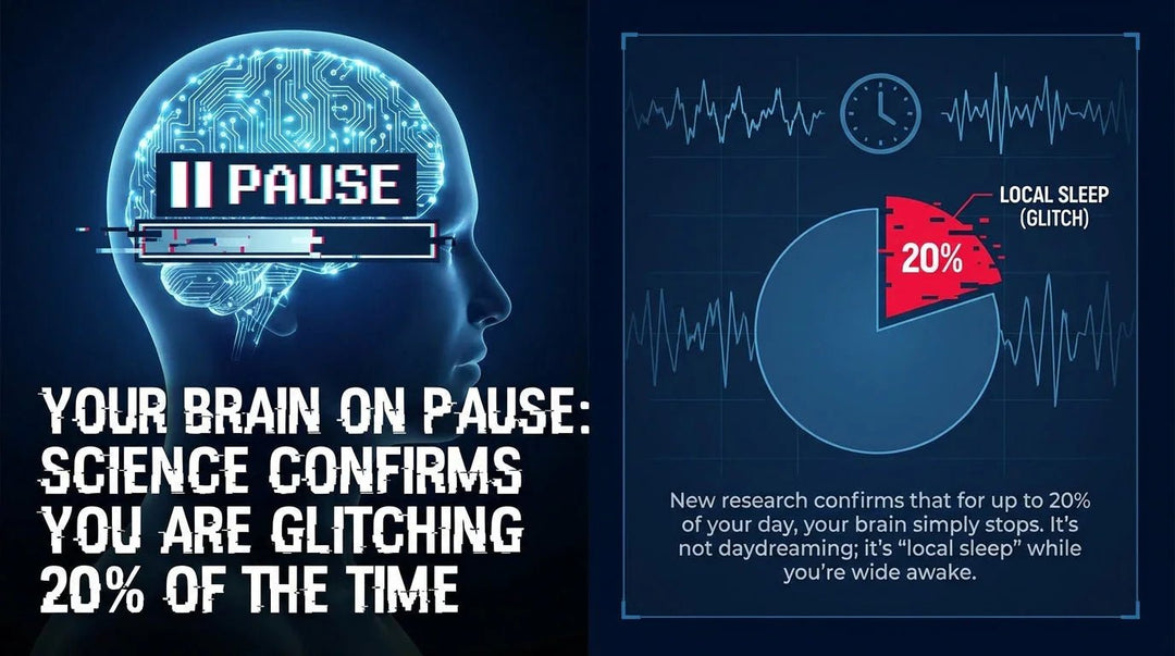 Your Brain on Pause: Science Confirms You Are Glitching 20% of the Time - What Then Studio