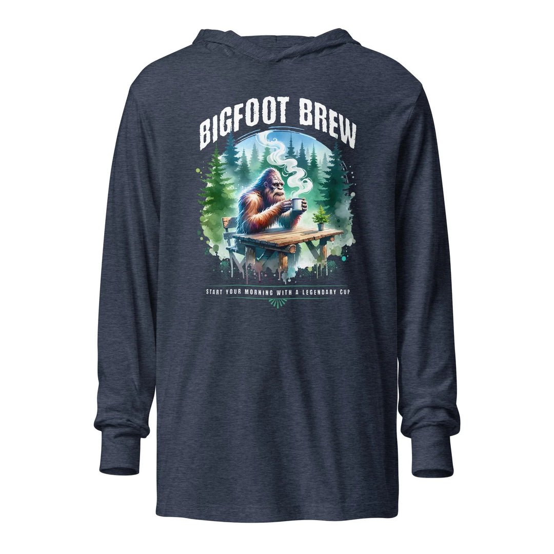 Bigfoot Brew Hooded long - sleeve tee | Paranormal Graphic T-Shirt - What Then Studio