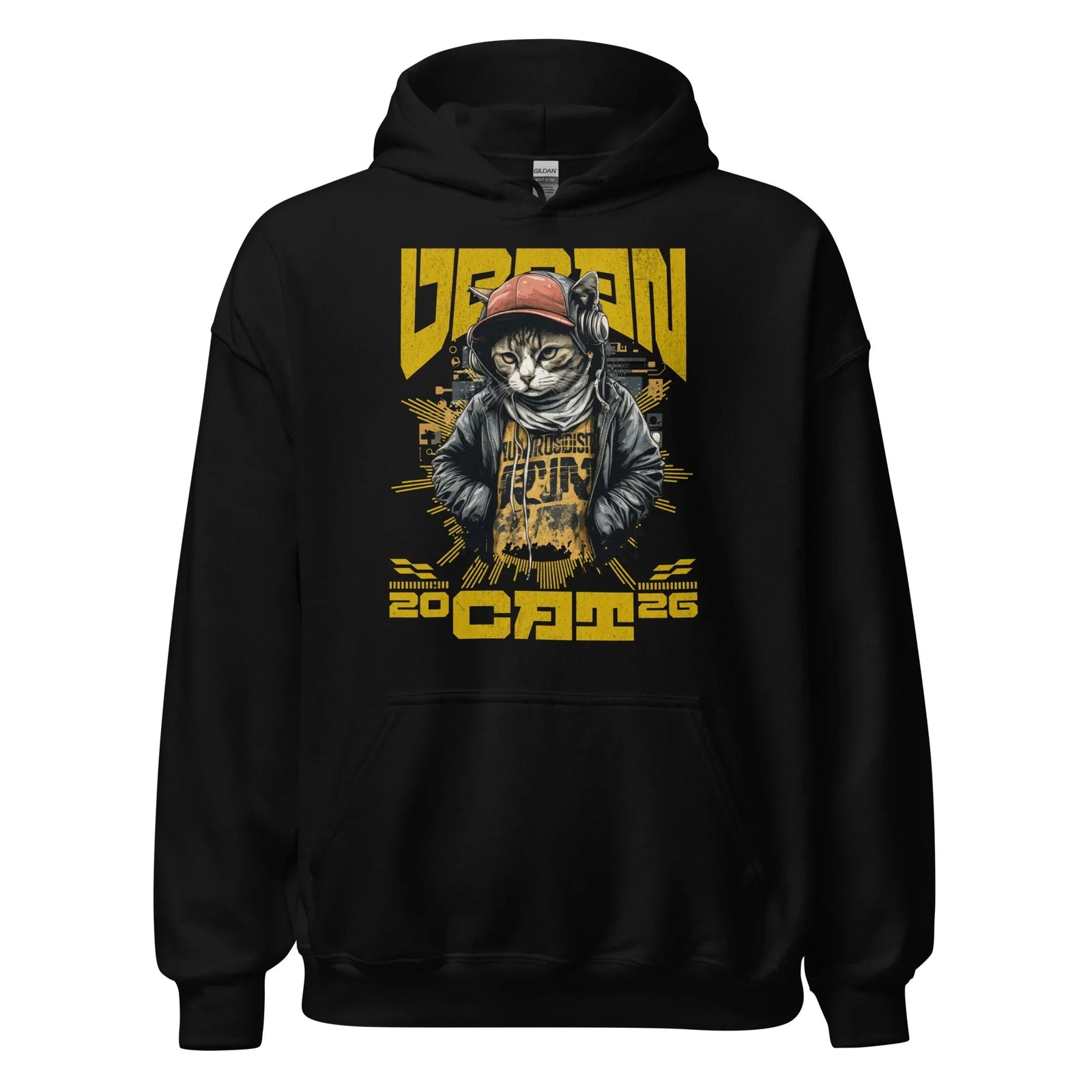 Future Urban CAT 2026 Black Unisex Hoodie | Paranormal Hoodie - What Then Studio