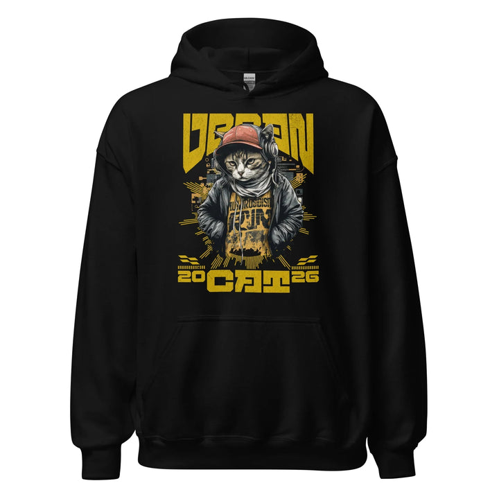 Future Urban CAT 2026 Black Unisex Hoodie | Paranormal Hoodie - What Then Studio