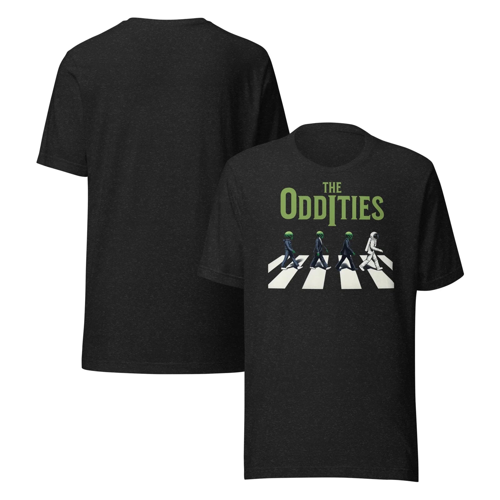 The Oddites Alien Astronaut Space Crosswalk Unisex t-shirt | Paranormal Graphic T-Shirt - What Then Studio