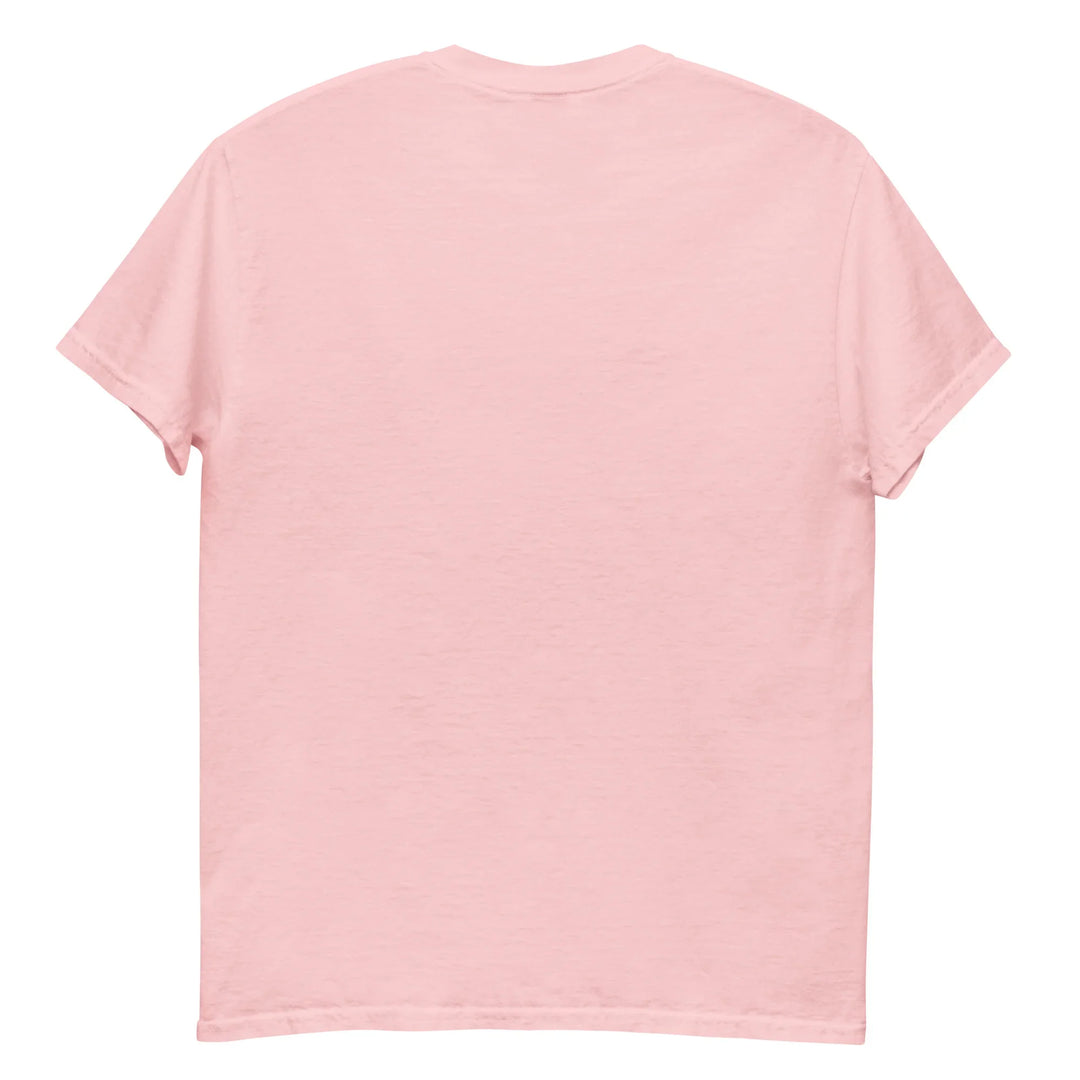 Unisex classic light pink t-shirt back view, What Then Studio apparel