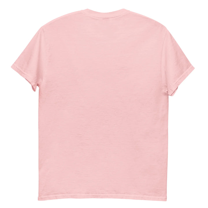 Unisex classic light pink t-shirt back view, What Then Studio apparel