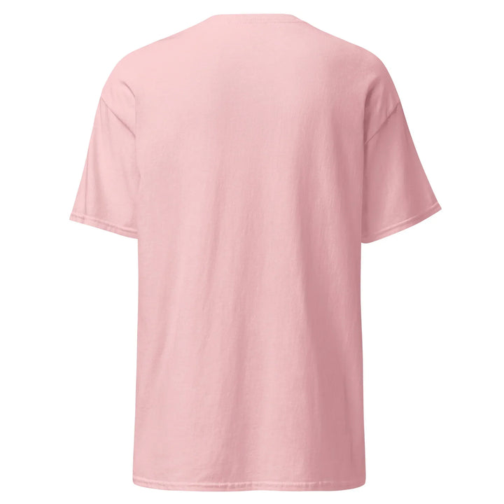 Unisex classic light pink t-shirt back view, plain, What Then Studio apparel