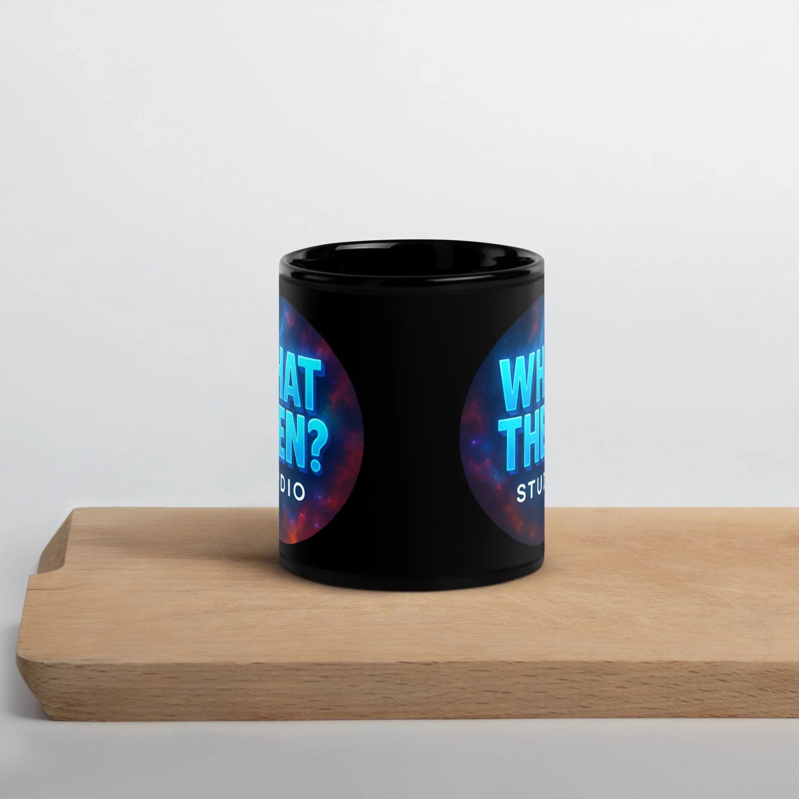 What Then? Studio Black Glossy Mug | What Then? Studio Mug - What Then Studio
